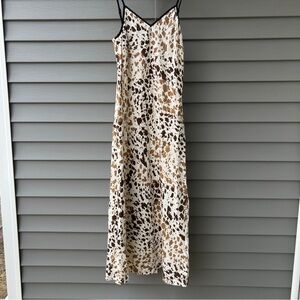 Sincerely Jules Sleeveless Cow Print Dress Size M Western Cowgirl Ranch